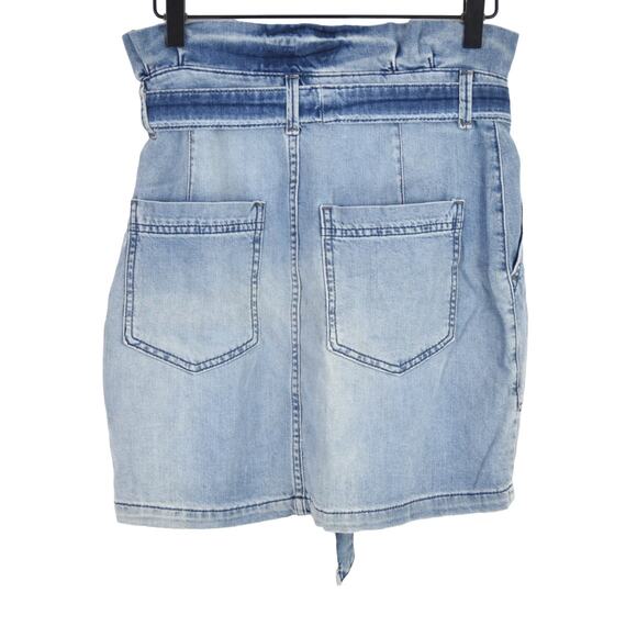 Free People Splendor In the Grass Paperbag High Waist Denim Skirt, size 2, NWT - Picture 3 of 5